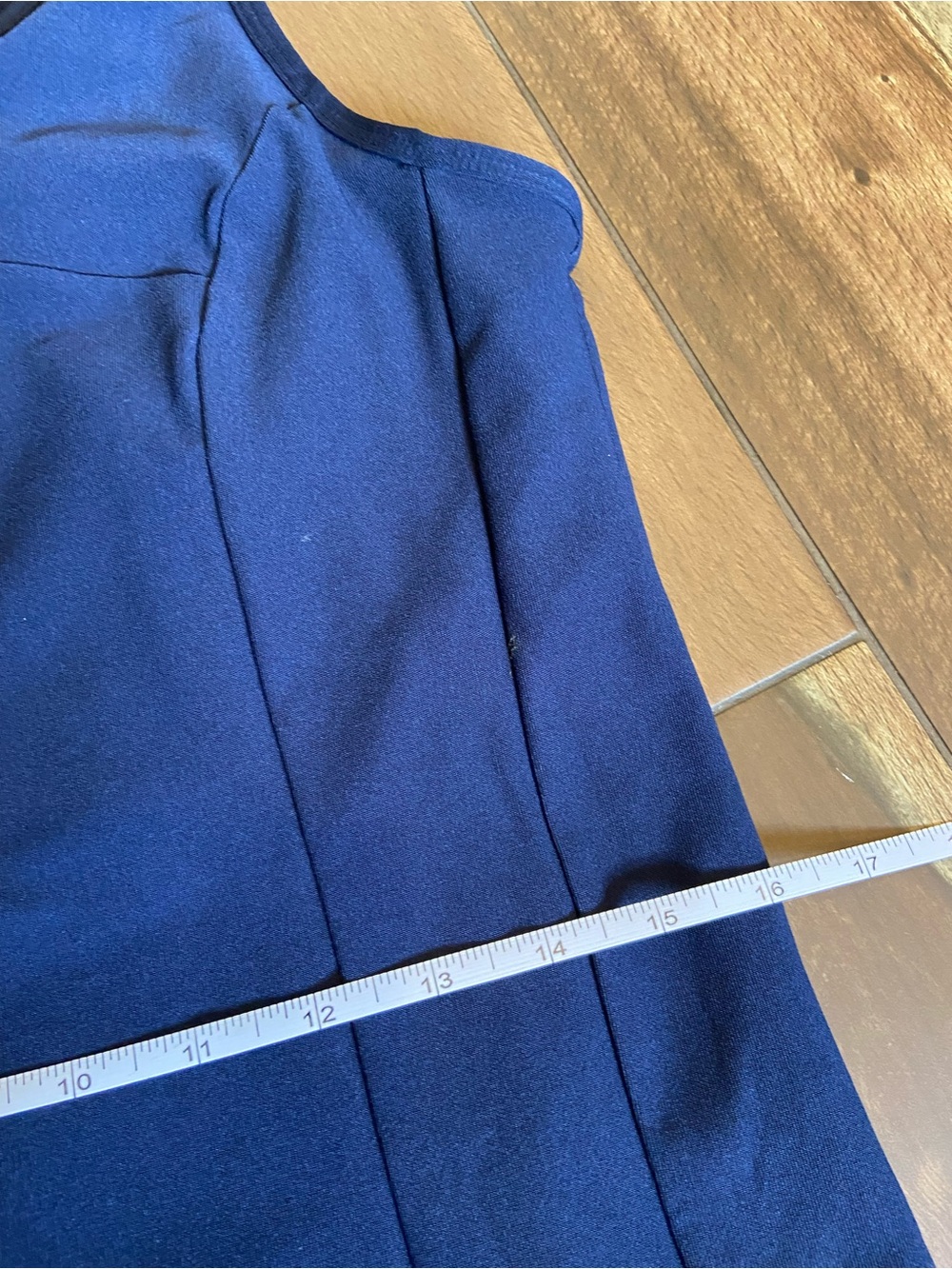 Sleeveless Navy Athletic Dress - Picture 4 of 9